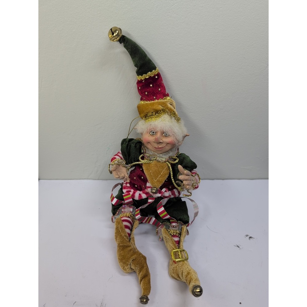 Elf Christmas Santa Elf  Poseable 16 In Christmas Tree Ornament Elf Decor Elves